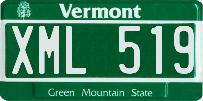 VT license plate XML519