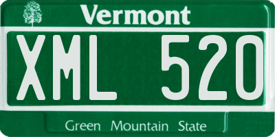 VT license plate XML520