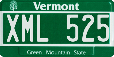 VT license plate XML525