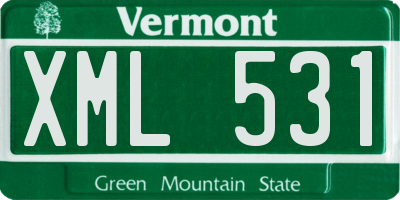 VT license plate XML531