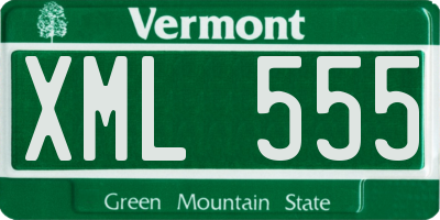 VT license plate XML555