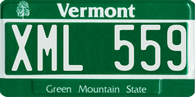 VT license plate XML559