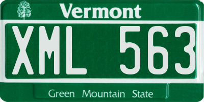 VT license plate XML563