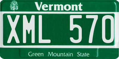 VT license plate XML570