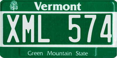 VT license plate XML574