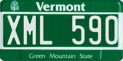 VT license plate XML590