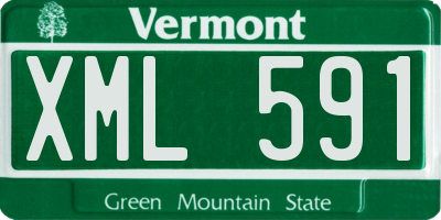 VT license plate XML591