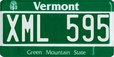 VT license plate XML595