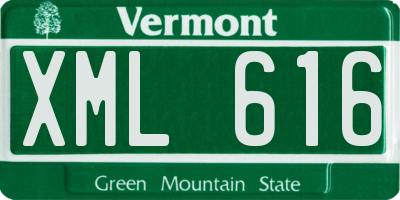 VT license plate XML616