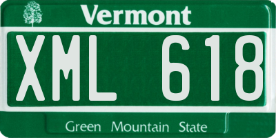 VT license plate XML618