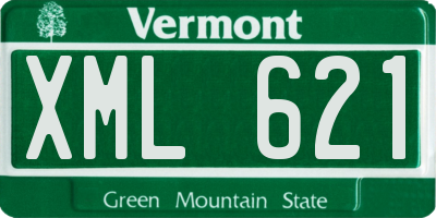 VT license plate XML621