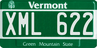 VT license plate XML622