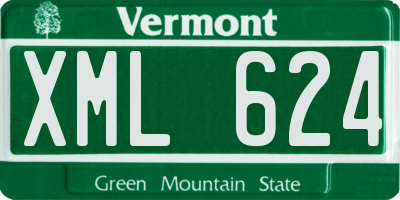 VT license plate XML624