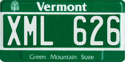 VT license plate XML626