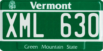 VT license plate XML630