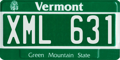 VT license plate XML631