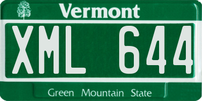 VT license plate XML644