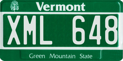 VT license plate XML648