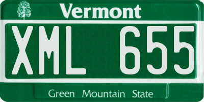 VT license plate XML655
