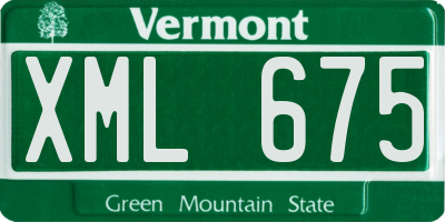 VT license plate XML675
