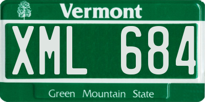VT license plate XML684