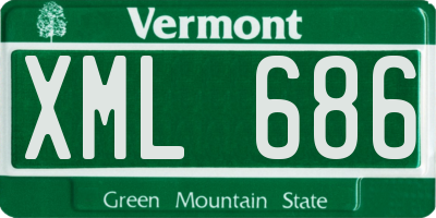 VT license plate XML686