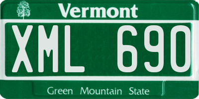 VT license plate XML690