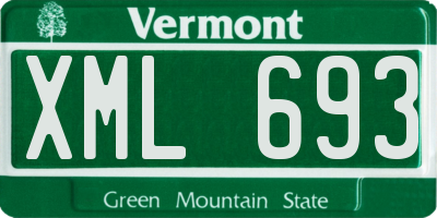 VT license plate XML693