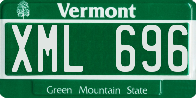 VT license plate XML696