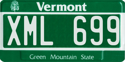 VT license plate XML699