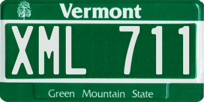 VT license plate XML711
