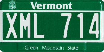 VT license plate XML714