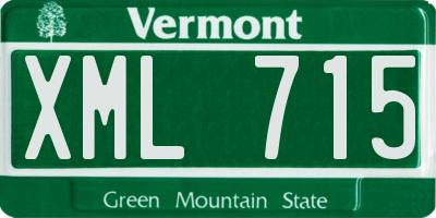 VT license plate XML715