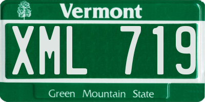 VT license plate XML719