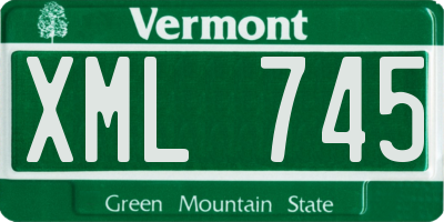 VT license plate XML745