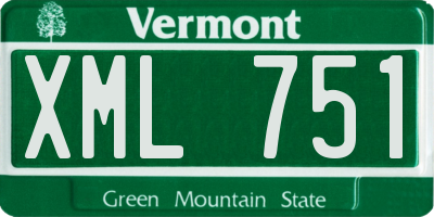VT license plate XML751