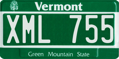 VT license plate XML755