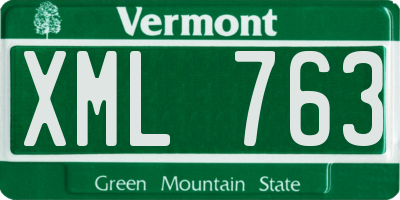 VT license plate XML763