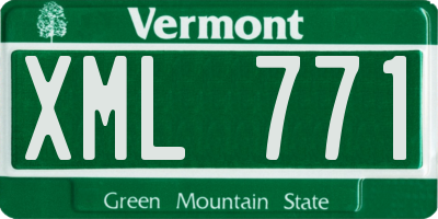 VT license plate XML771