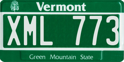 VT license plate XML773