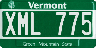 VT license plate XML775