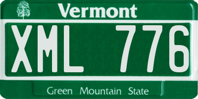 VT license plate XML776