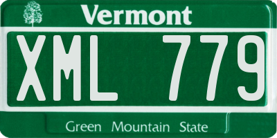 VT license plate XML779