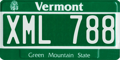 VT license plate XML788
