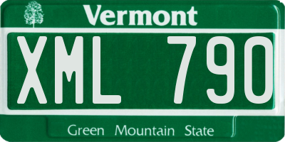 VT license plate XML790