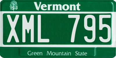 VT license plate XML795