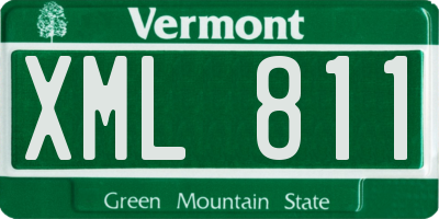VT license plate XML811