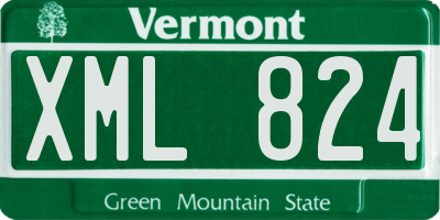 VT license plate XML824