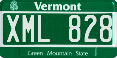 VT license plate XML828