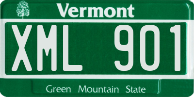 VT license plate XML901